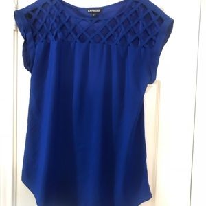 Express Royal Blue Dress Top